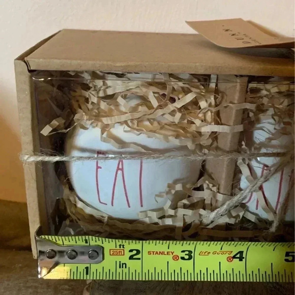 Rae Dunn Christmas Ornaments - Eat Drink Be Merry - Picture 4 of 5